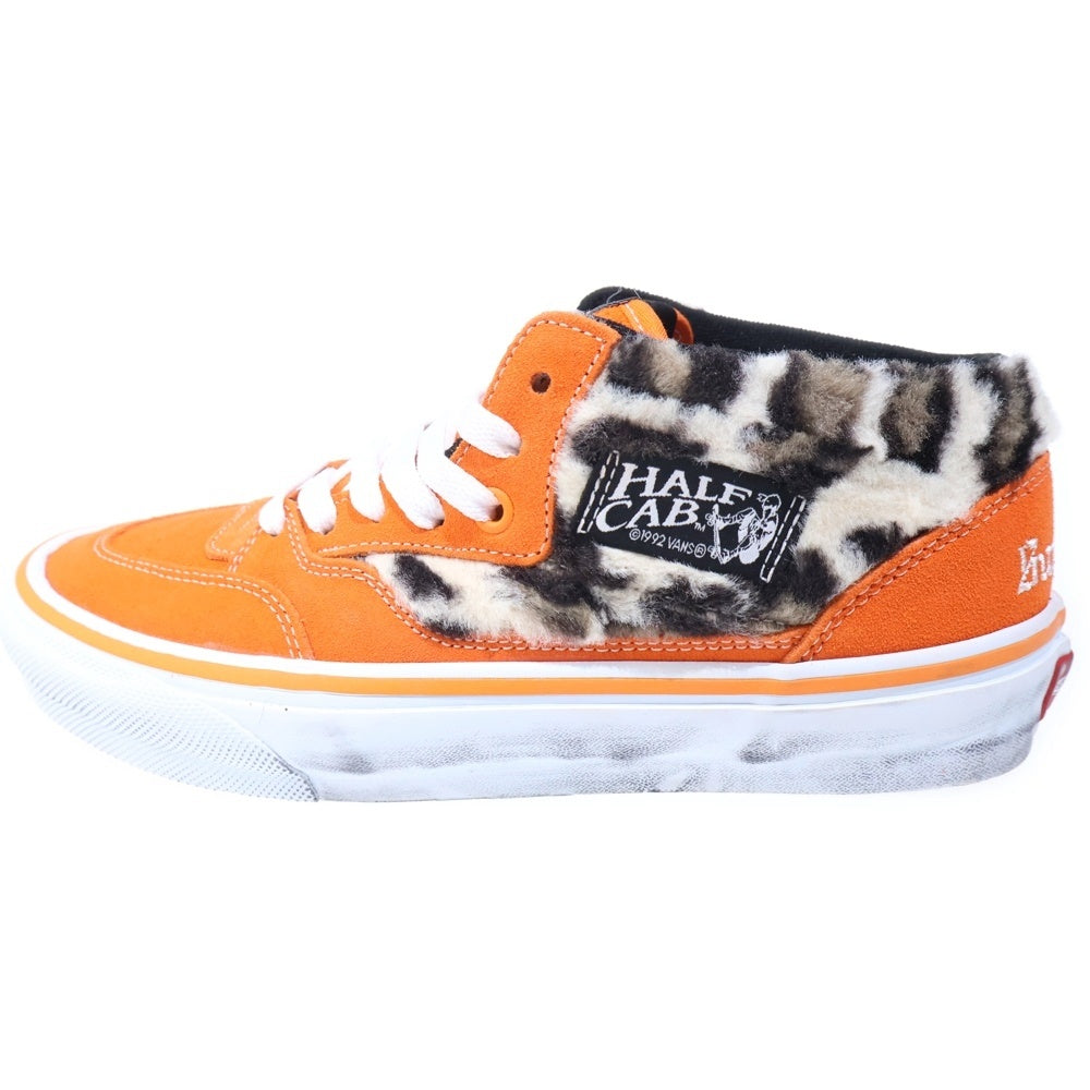 SUPREME(シュプリーム) 23AW ×VANS Leopard Half Cab バンズ レオパード ハーフキャブ ミドルカットスニーカーシューズ オレンジ US7/25cm VN0A5KYAORA