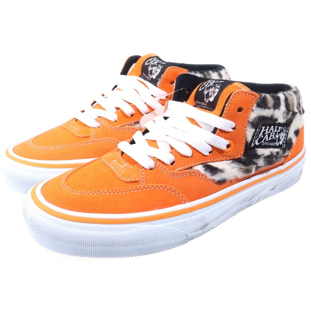 SUPREME(シュプリーム) 23AW ×VANS Leopard Half Cab バンズ レオパード ハーフキャブ ミドルカットスニーカーシューズ オレンジ US7/25cm VN0A5KYAORA