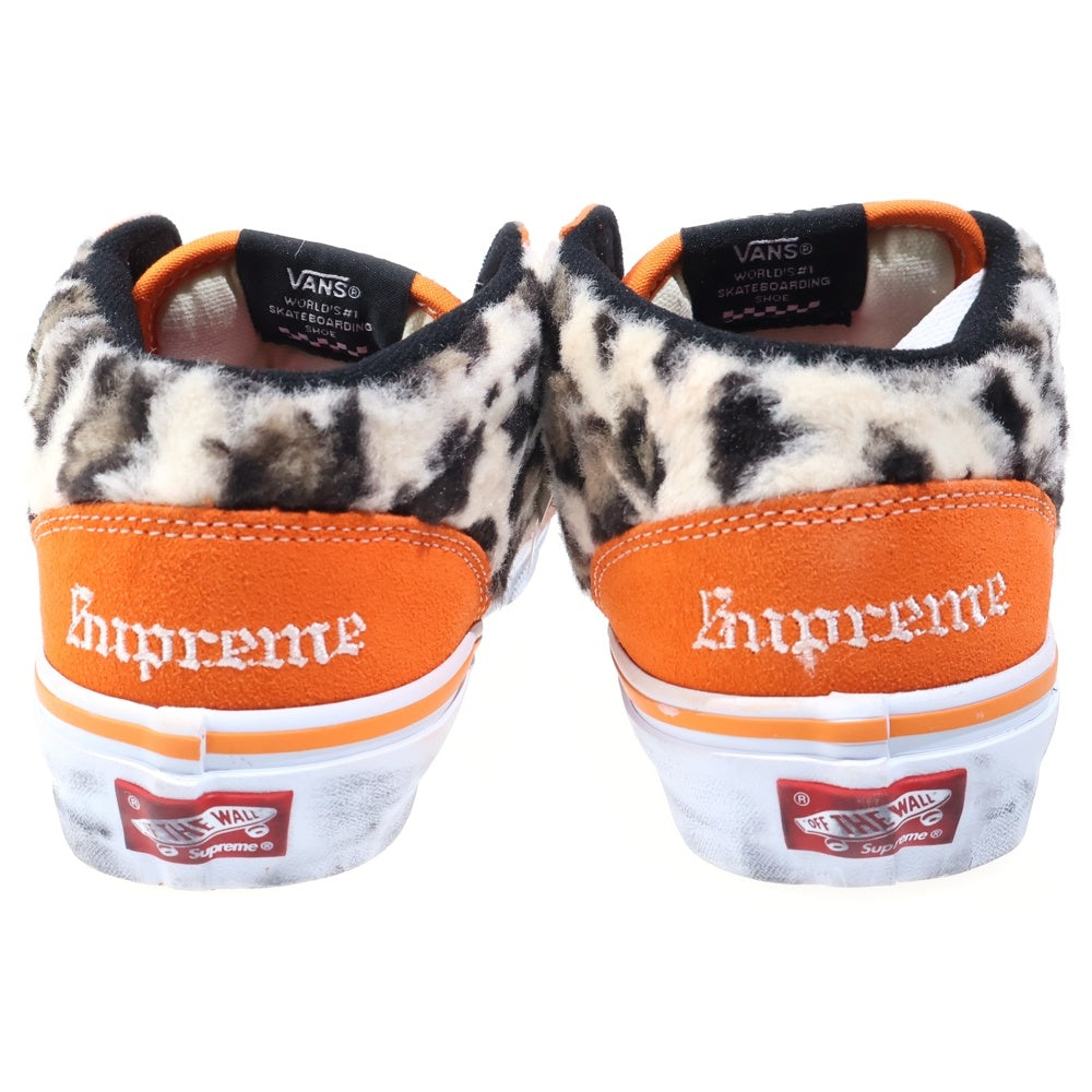SUPREME(シュプリーム) 23AW ×VANS Leopard Half Cab バンズ レオパード ハーフキャブ ミドルカットスニーカーシューズ オレンジ US7/25cm VN0A5KYAORA