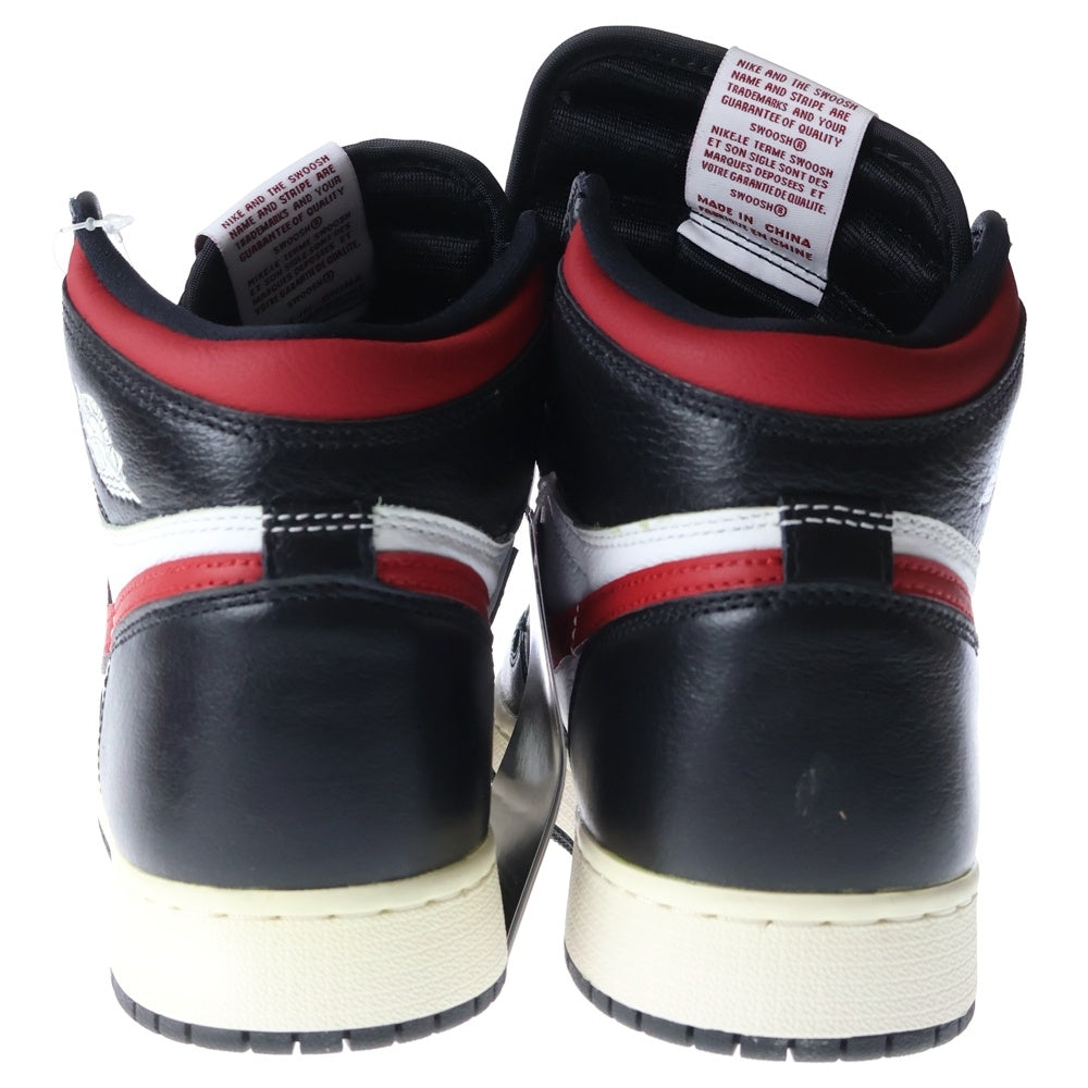 NIKE(ナイキ) AIR JORDAN 1 RETRO HI OG GS Gym Red エアジョーダン 1 レトロハイ ジムレッド ハイカットスニーカー レッド/ブラック US7Y/25cm 575441-061