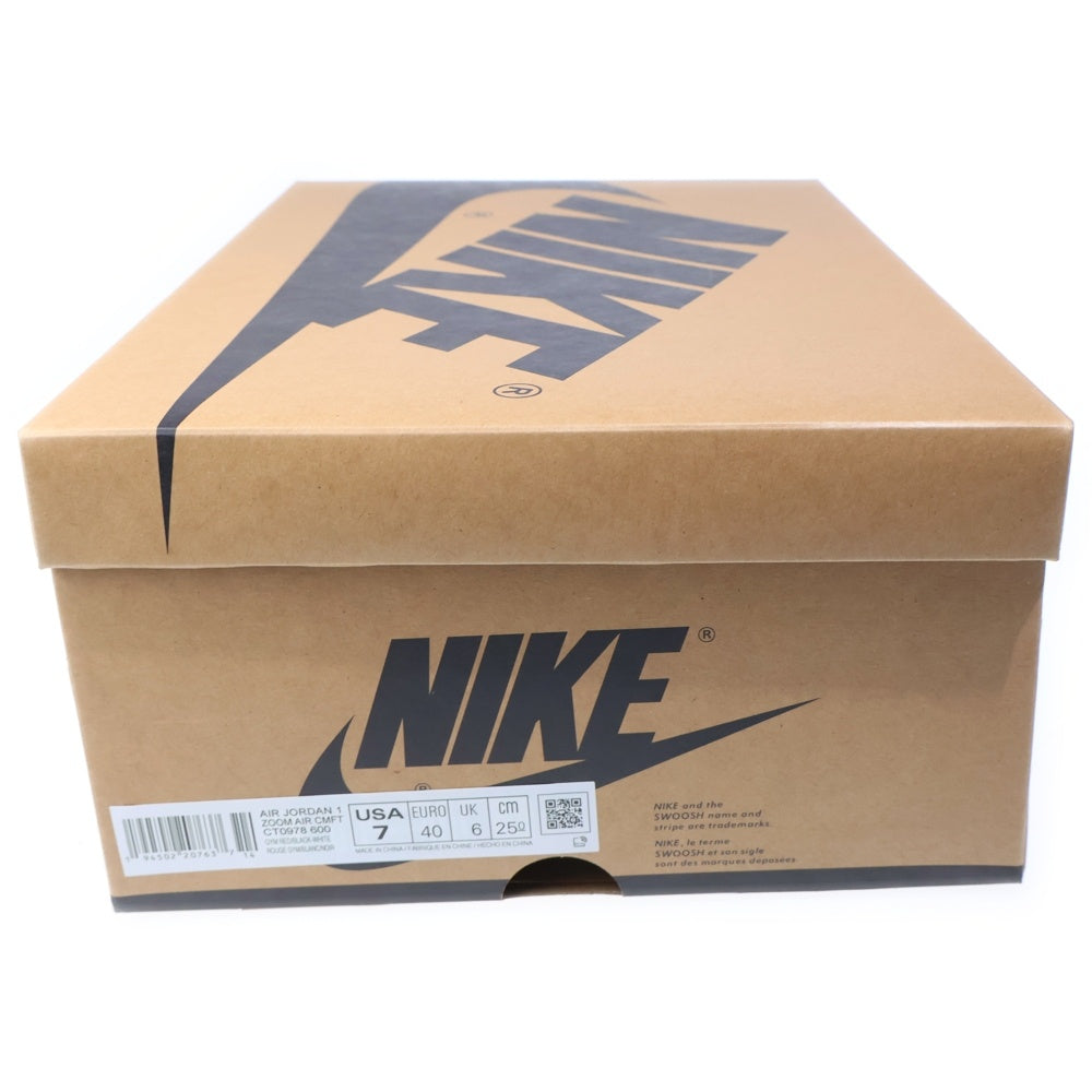 NIKE(ナイキ) AIR JORDAN 1 ZOOM CMFT エアジョーダン 1 ズーム コンフォート ハイカットスニーカー レッド US7/25cm CT0978-600