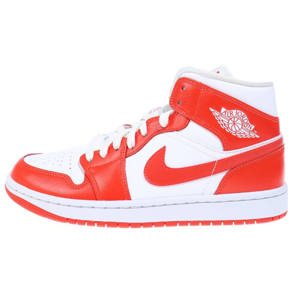 NIKE(ナイキ) WMNS AIR JORDAN 1 ウィメンズ エアジョーダン1 ミッドカットスニーカー オレンジ US8/25cm BQ6472-116 レディース