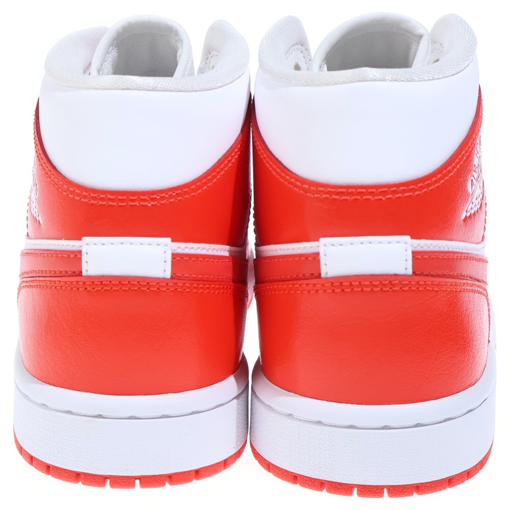 NIKE(ナイキ) WMNS AIR JORDAN 1 ウィメンズ エアジョーダン1 ミッドカットスニーカー オレンジ US8/25cm BQ6472-116 レディース