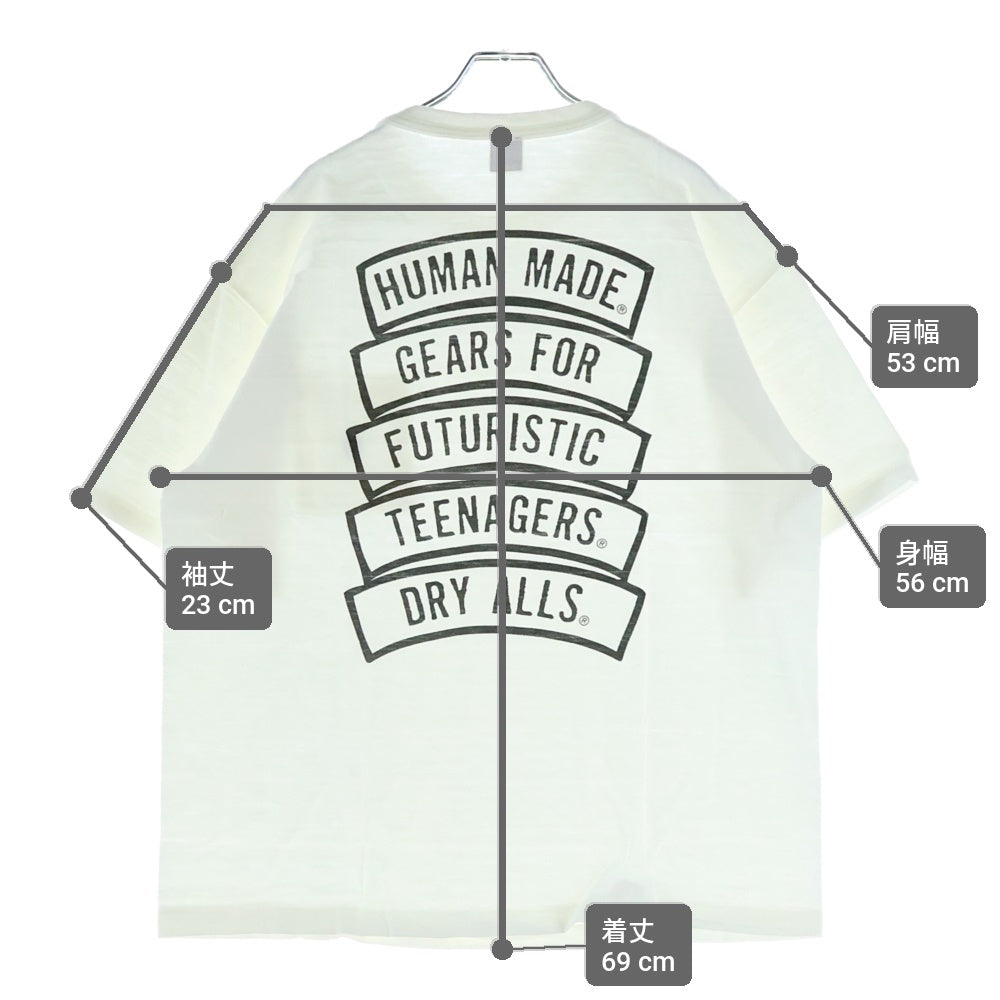 HUMAN MADE(ヒューマンメイド) Back Logo Circle S/S Tee バックロゴサークル 半袖Tシャツ ホワイト HM18CS002