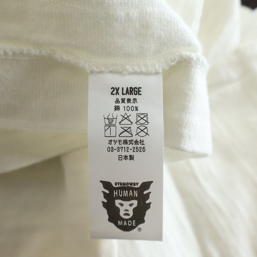 HUMAN MADE(ヒューマンメイド) Front Herat S/S Tee フロントハートプリント 半袖Tシャツ ホワイト HM17TE023