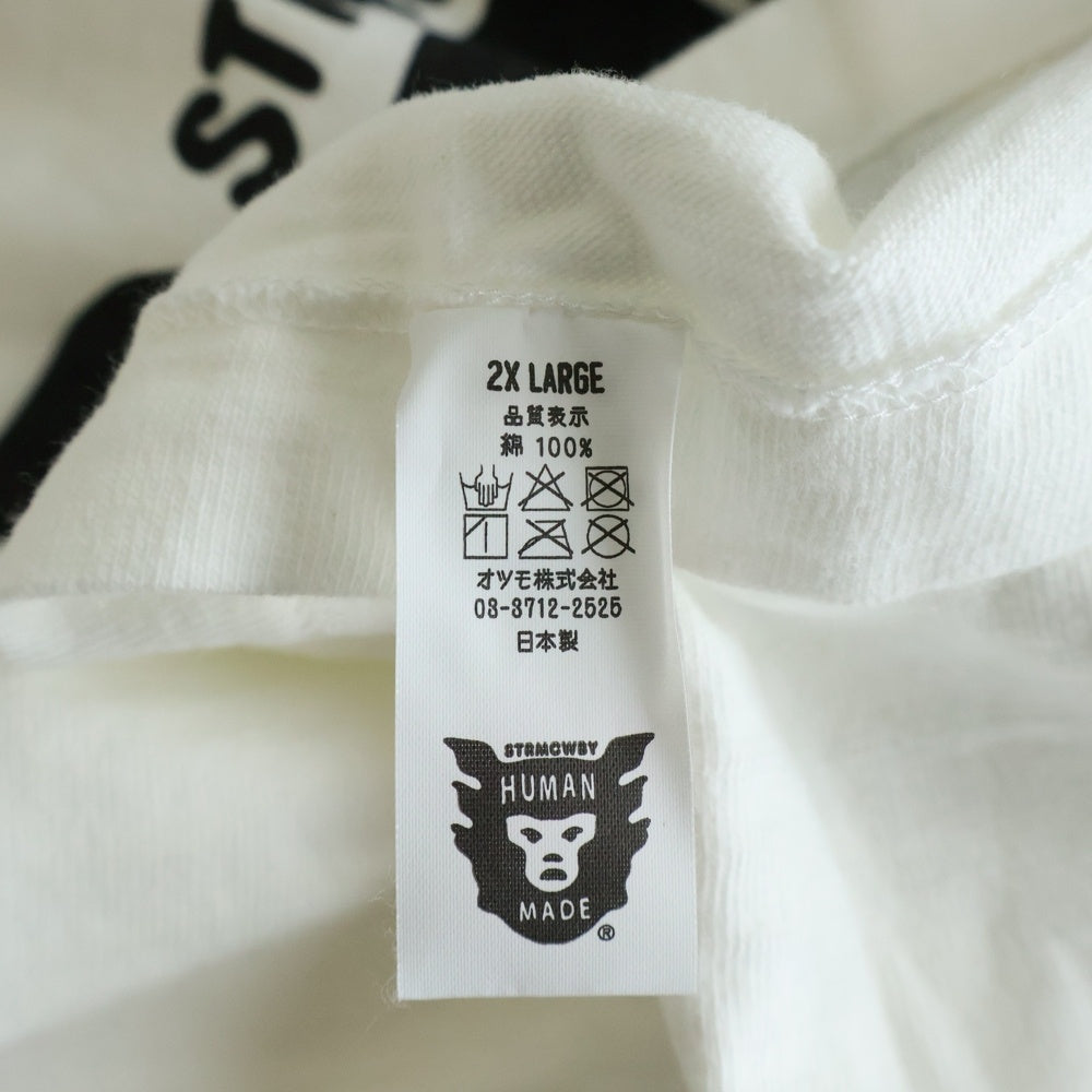 HUMAN MADE(ヒューマンメイド) Front Logo Print S/S Tee フロントロゴ 半袖Tシャツ ホワイト HM17TE022
