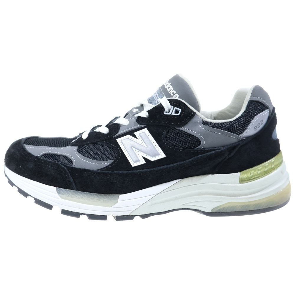 New Balance(ニューバランス) M992EB メッシュ スウェードレザー ローカットスニーカー ブラック US9.5/27.5cm