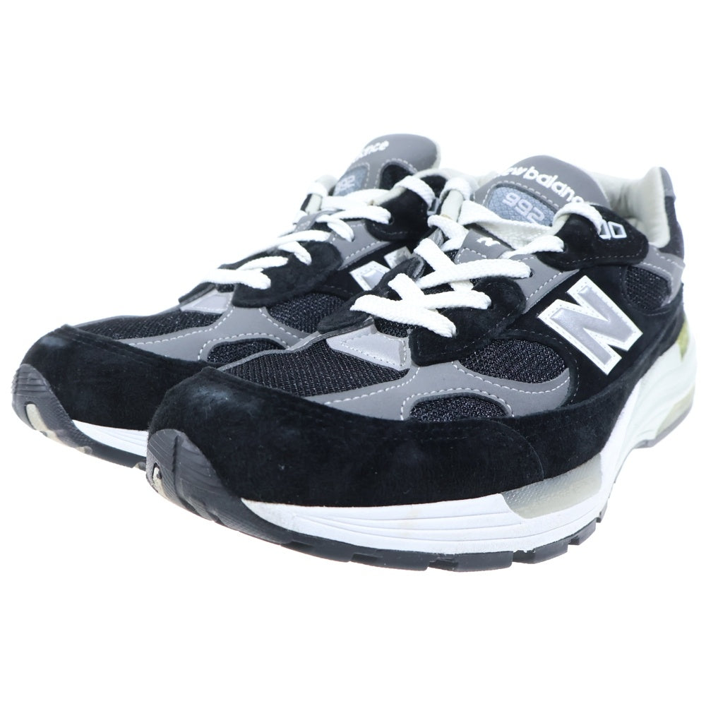 New Balance(ニューバランス) M992EB メッシュ スウェードレザー ローカットスニーカー ブラック US9.5/27.5cm