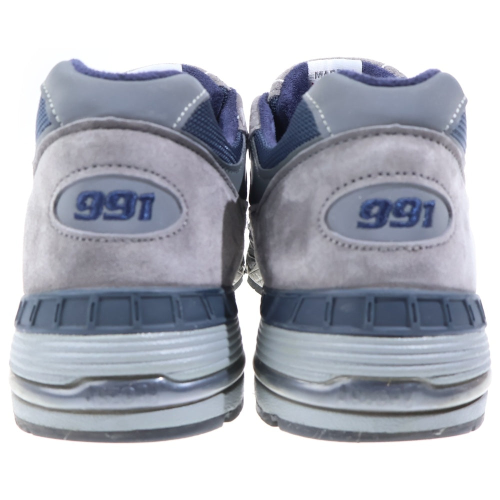 New Balance(ニューバランス) M991SGN メッシュ スウェードレザー ローカットスニーカー グレー/ネイビー US9.5/27.5cm