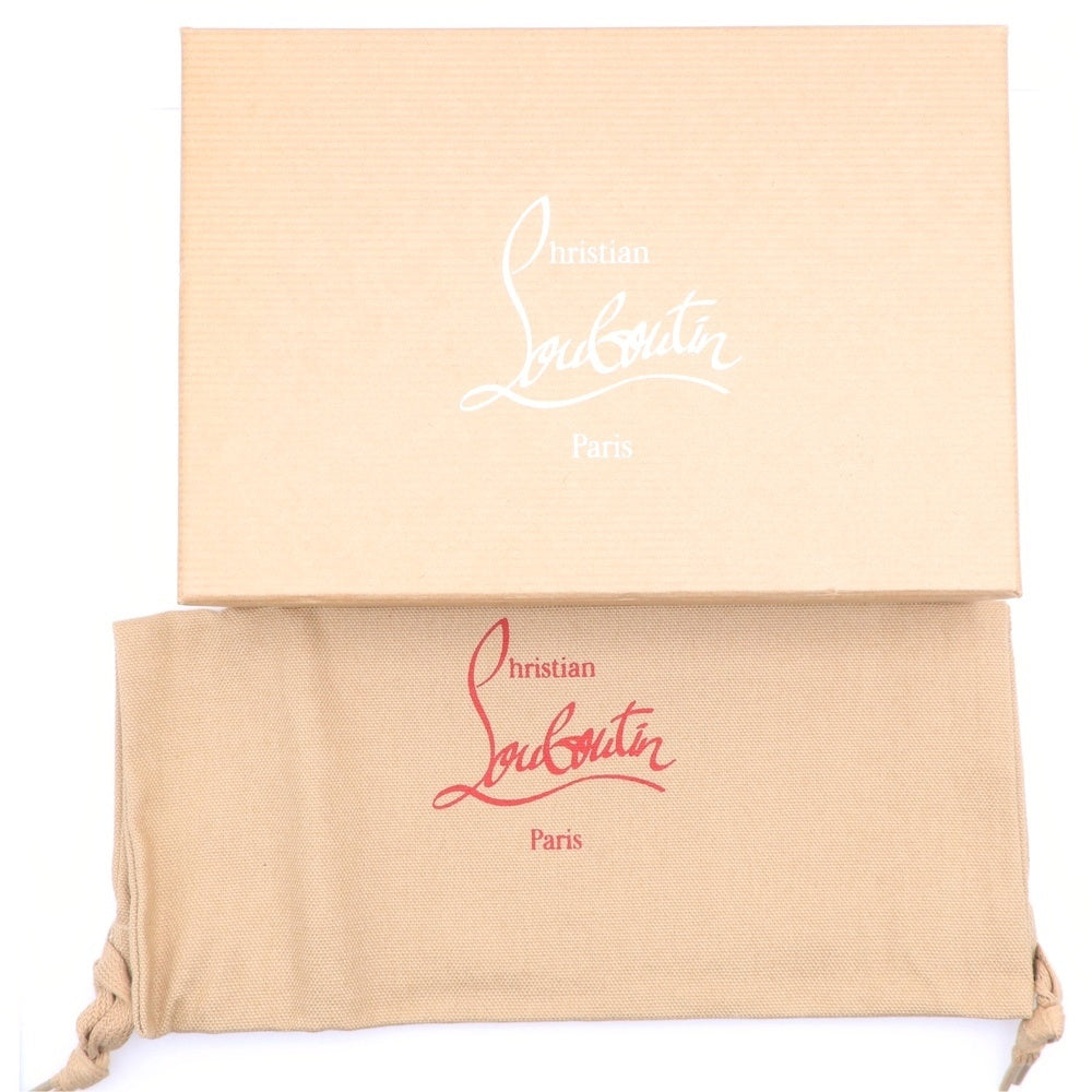 CHRISTIAN LOUBOUTIN(クリスチャンルブタン) PANETTONE パネトーネ スパイクスタッズ ラウンドファスナー ロングウォレット 長財布 ブラック 1175099