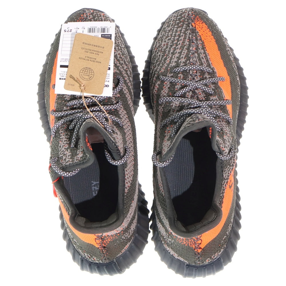 adidas(アディダス) YEEZY BOOST 350V2 CARBON BELUGA イージーブースト カーボン ベルーガ ローカットスニーカー グレー/オレンジ US9.5/27.5cm HQ7045