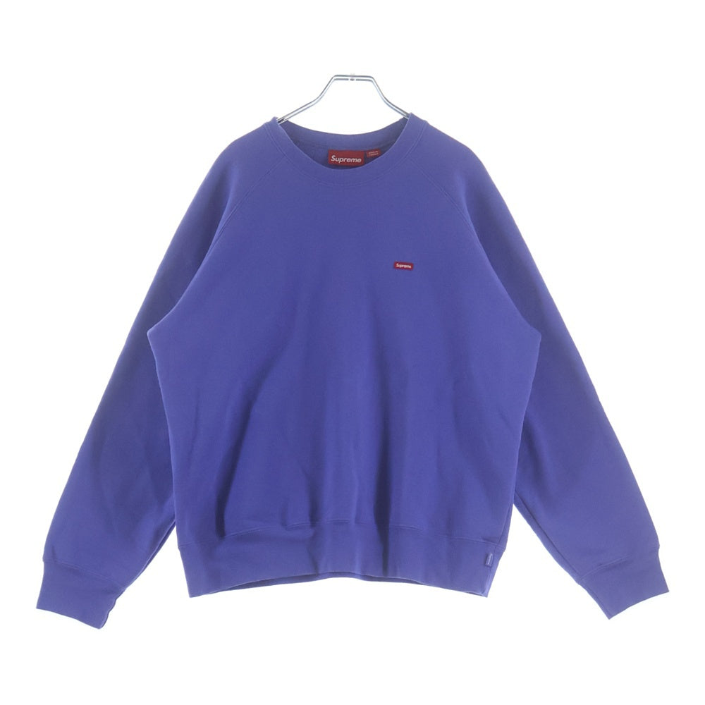 SUPREME(シュプリーム) 24AW Small Box Crewneck スモールボックスロゴ スウェットクルーネックシャツ パープル