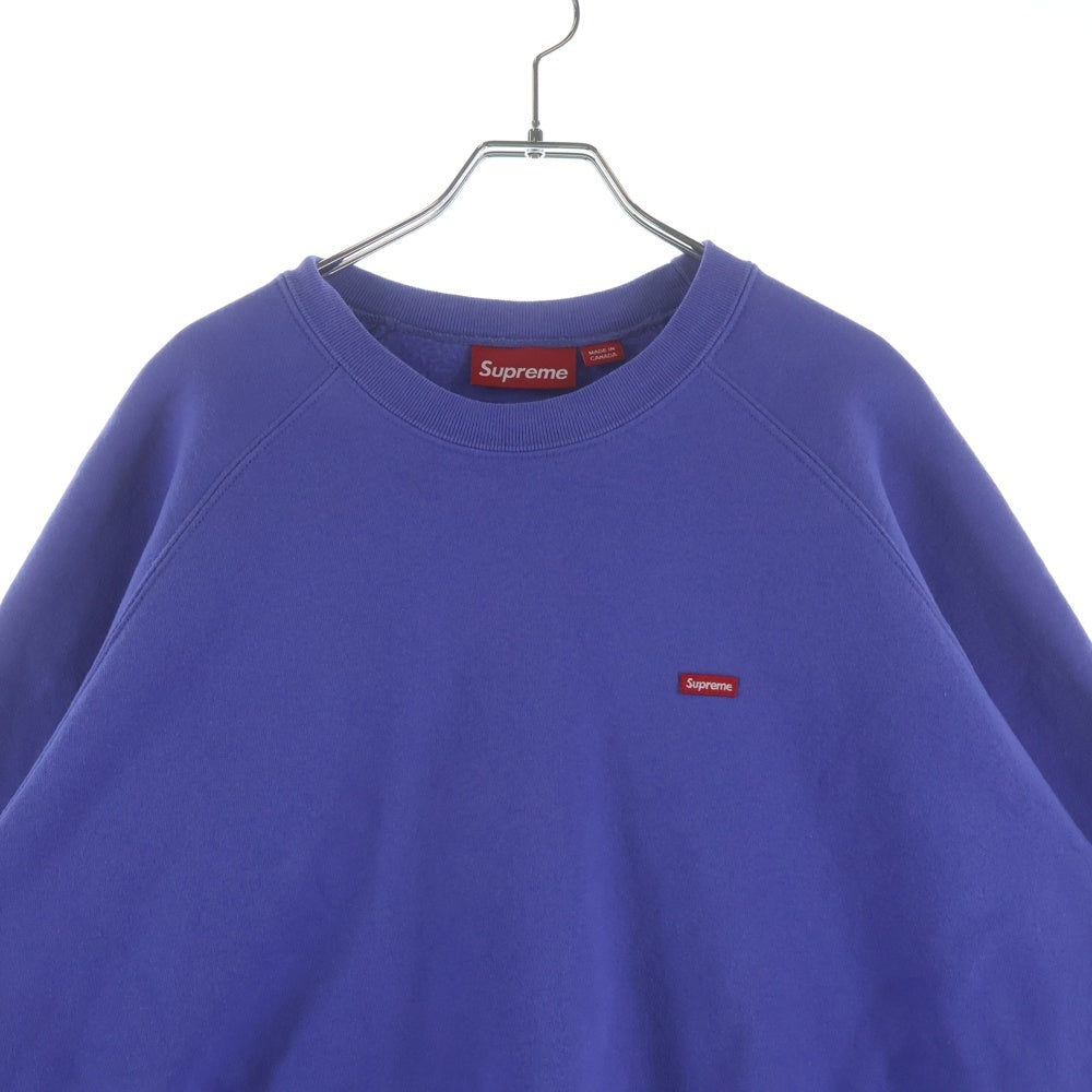 SUPREME(シュプリーム) 24AW Small Box Crewneck スモールボックスロゴ スウェットクルーネックシャツ パープル
