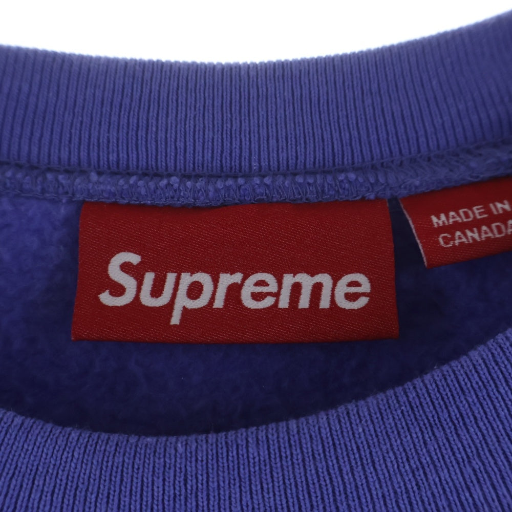 SUPREME(シュプリーム) 24AW Small Box Crewneck スモールボックスロゴ スウェットクルーネックシャツ パープル