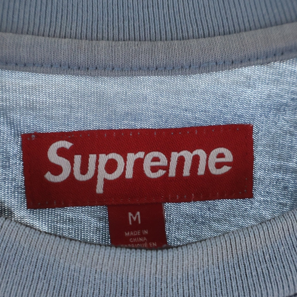 SUPREME(シュプリーム) 23AW Overprint Knockout S/S Top オーバープリントノックアウト 半袖Tシャツ カットソー グレー