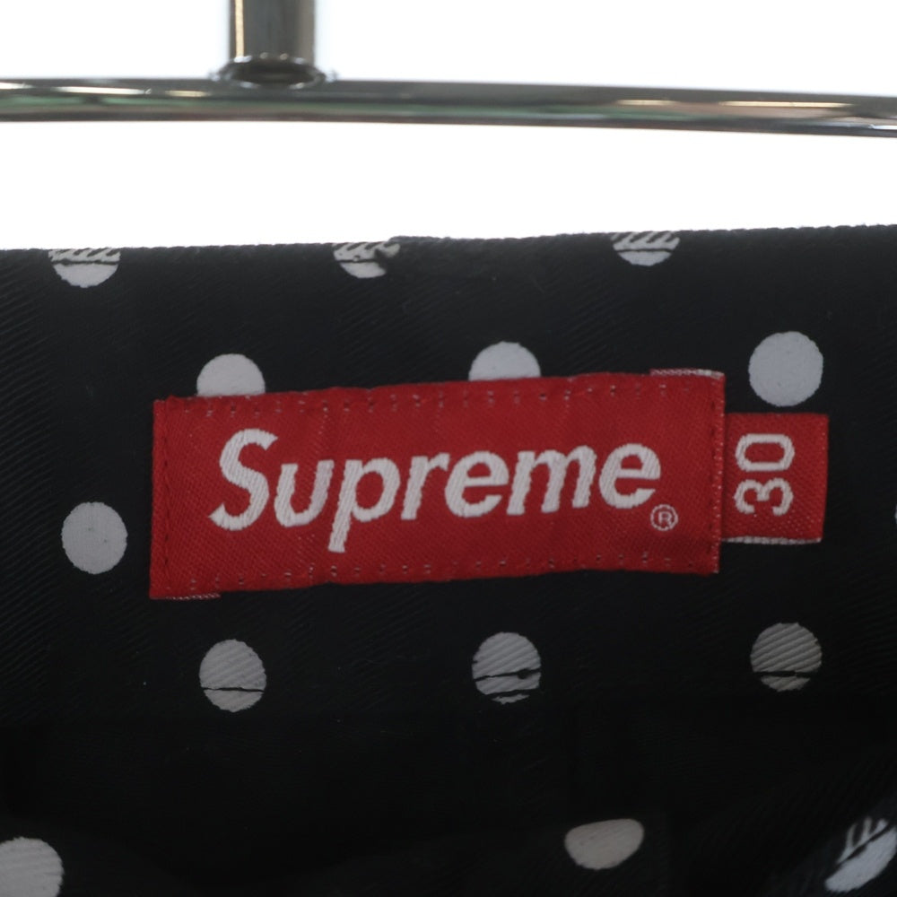 SUPREME(シュプリーム) 18AW Polka Dot Work Pant ポルカドットワークパンツ 水玉 トラウザー ブラック/ホワイト