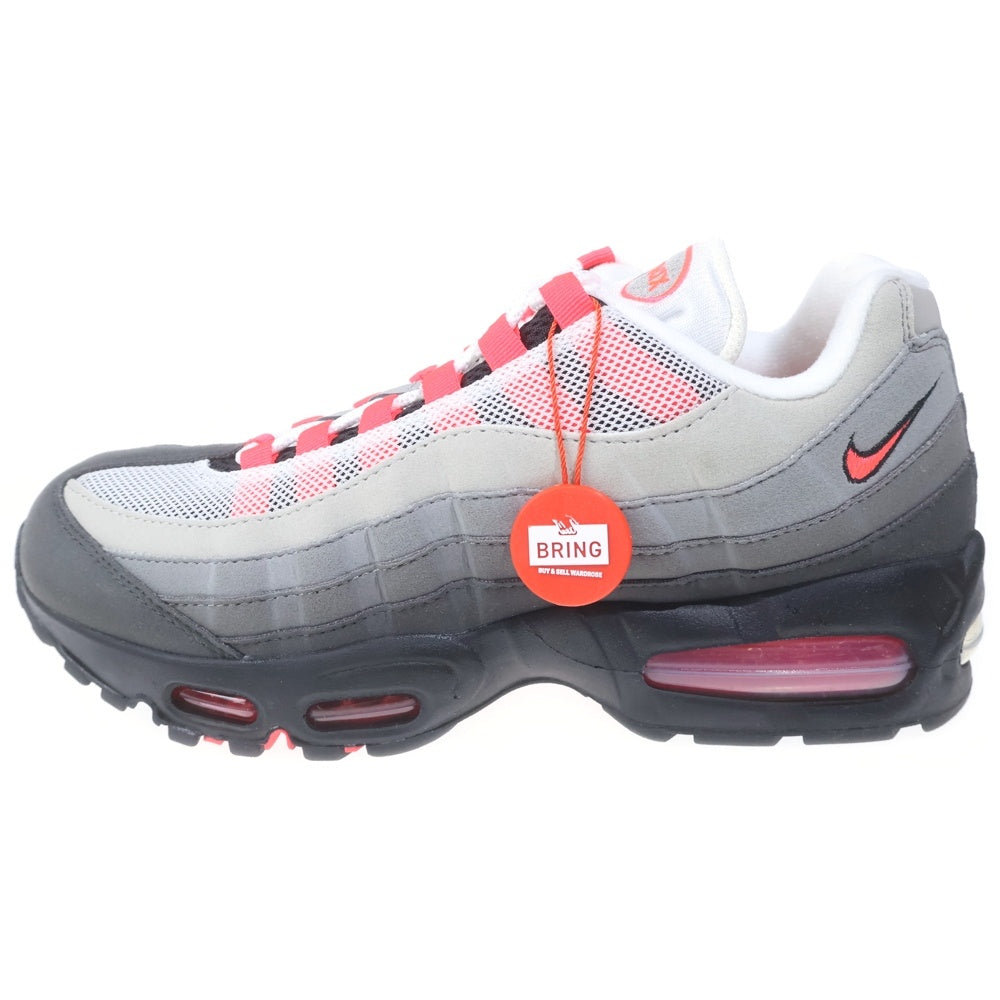 NIKE(ナイキ) AIR MAX 95 OG BIG BUBBLE SOLAR RED IM7410-001 エアマックス95 ビッグバブル ソーラーレッド ローカットスニーカー グレー/レッド US8.5/26.5cm