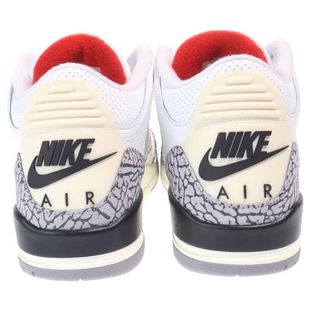 NIKE(ナイキ) AIR JORDAN 3 RETRO WHITE CEMENT REIMAGINED DN3707-100 エアジョーダン3 ホワイトセメント ホワイト/ブラック ミッドカットスニーカー US8.5/26.5cm