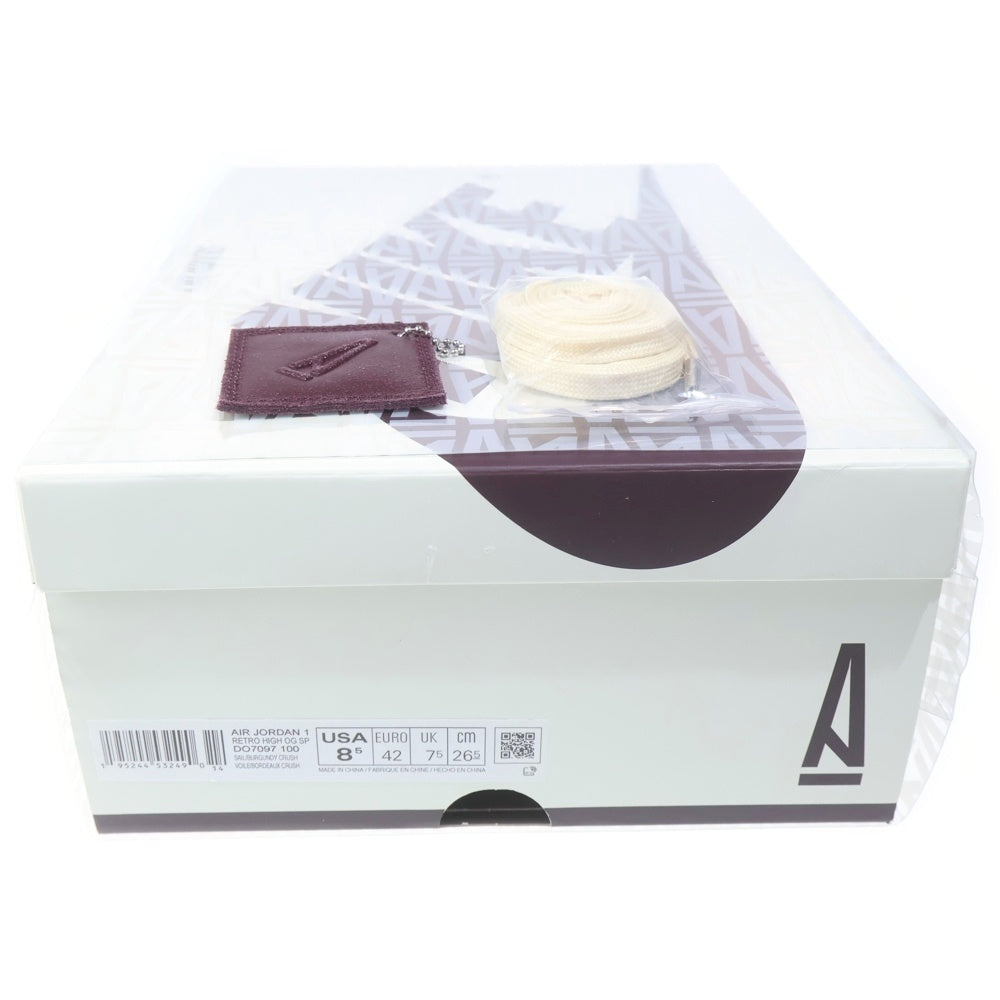 NIKE(ナイキ) ×A MA MANIERE AIR JORDAN 1 RETRO HIGH OG SP DO7097-100 アママニエール エアジョーダン1 ハイカットスニーカー グレー/ブラウン US8.5/26.5cm