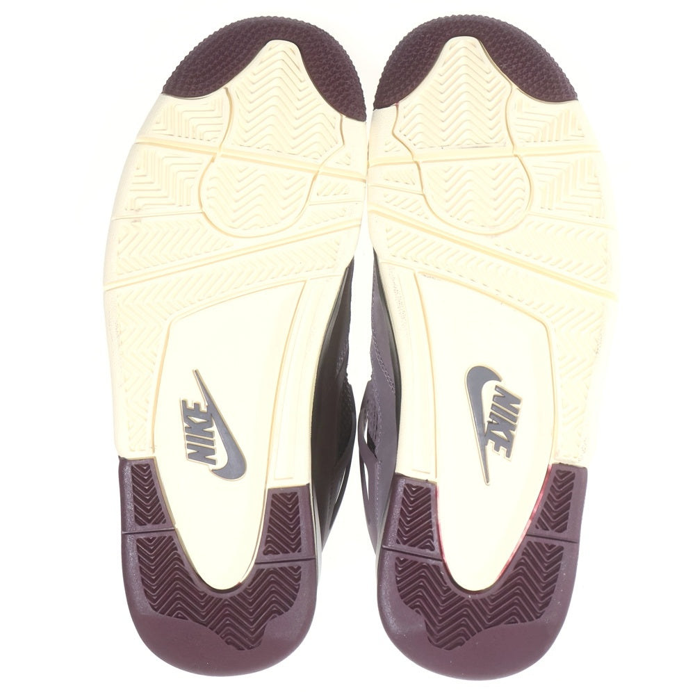 NIKE(ナイキ) ×A MA MANIERE AIR JORDAN 4 VIOLET ORE DV6773-220 アママニエール エアジョーダン4 バイオレットオレ ハイカットスニーカー ブラウン US9/27cm