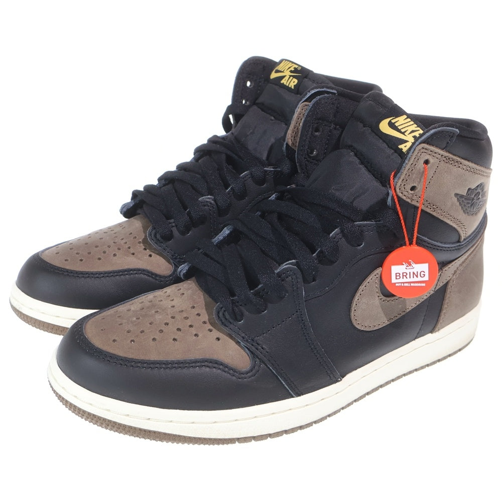 NIKE(ナイキ) AIR JORDAN 1 RETRO HIGH OG PALOMINO DZ5485-020 エアジョーダン1 レトロ パロミノ ハイカットスニーカー ブラック/ブラウン US8/26cm
