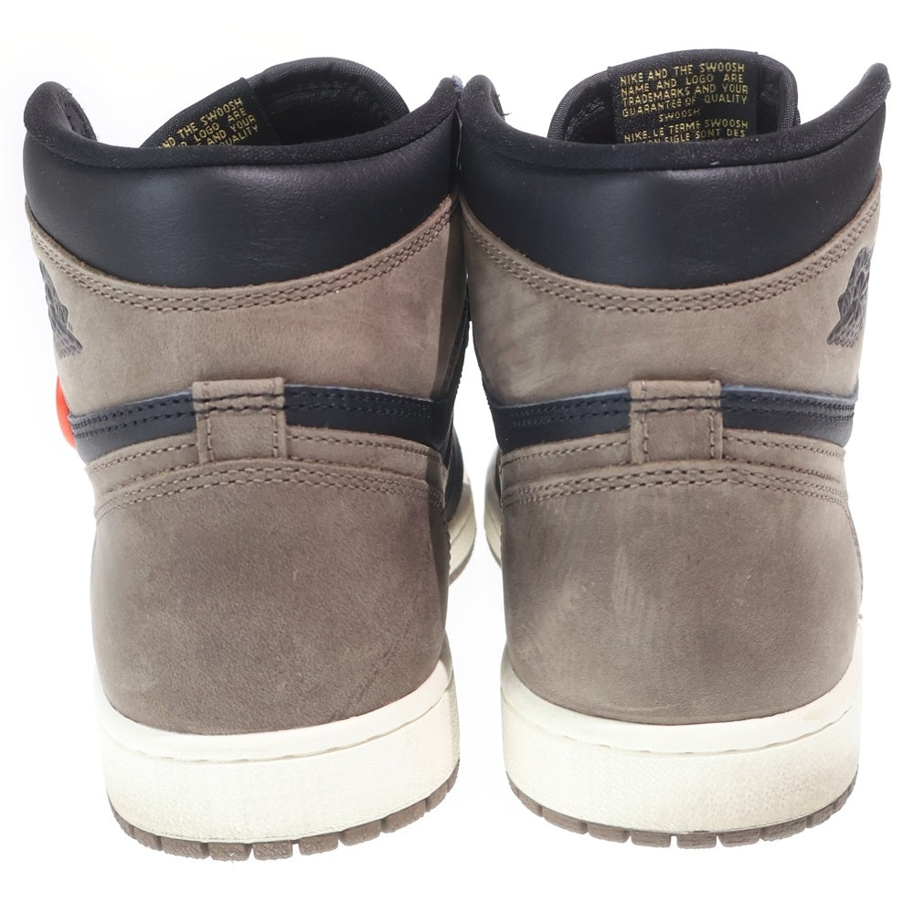 NIKE(ナイキ) AIR JORDAN 1 RETRO HIGH OG PALOMINO DZ5485-020 エアジョーダン1 レトロ パロミノ ハイカットスニーカー ブラック/ブラウン US8/26cm