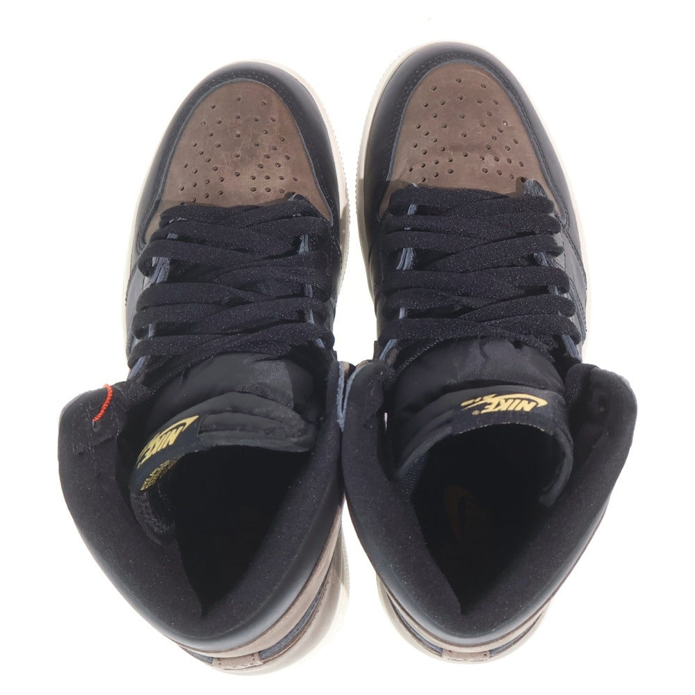 NIKE(ナイキ) AIR JORDAN 1 RETRO HIGH OG PALOMINO DZ5485-020 エアジョーダン1 レトロ パロミノ ハイカットスニーカー ブラック/ブラウン US8/26cm