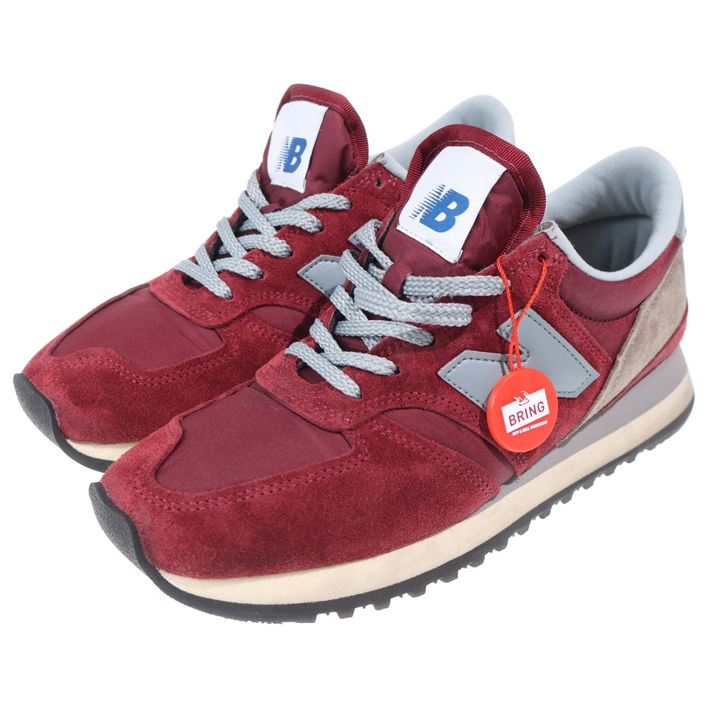 New Balance(ニューバランス) 40周年記念 M730UKF スウェードローカットスニーカー バーガンディー US7.5/25.5cm