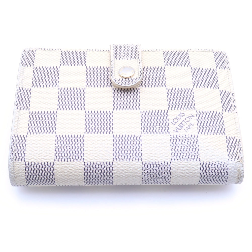 LOUIS VUITTON(ルイヴィトン) ダミエアズール ポルトモネ ビエ ヴィエノワ 2つ折り財布 レディース ホワイト N61676