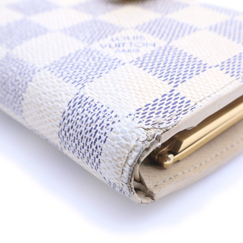 LOUIS VUITTON(ルイヴィトン) ダミエアズール ポルトモネ ビエ ヴィエノワ 2つ折り財布 レディース ホワイト N61676