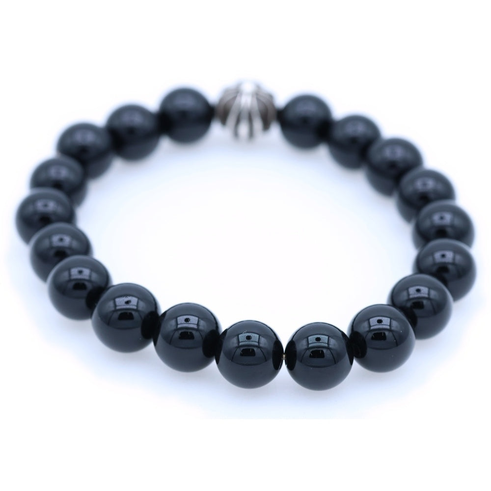CHROME HEARTS(クロムハーツ) 10mm BEAD 10mm ビーズブレス BEAD 10mm ビーズブレスレット ブラック