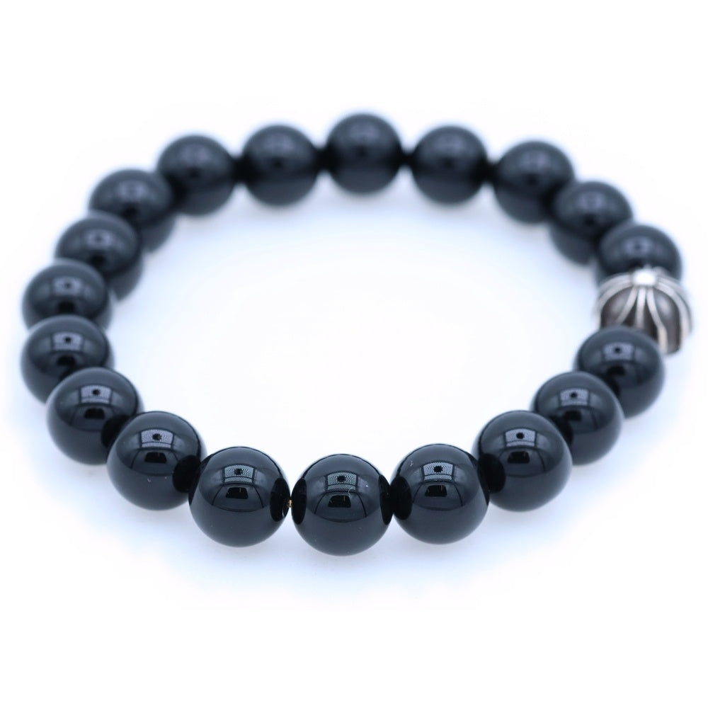 CHROME HEARTS(クロムハーツ) 10mm BEAD 10mm ビーズブレス BEAD 10mm ビーズブレスレット ブラック