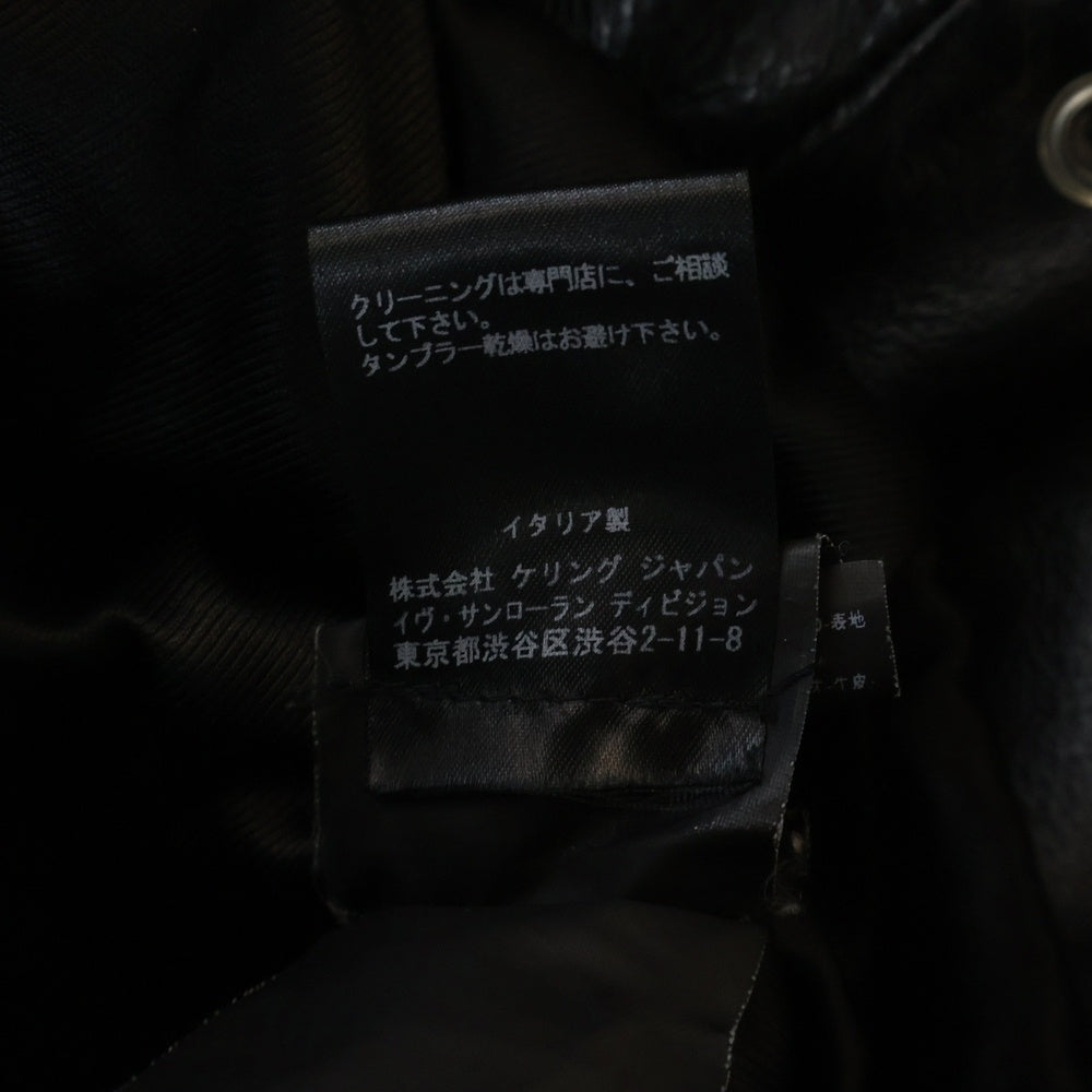 SAINT LAURENT PARIS(サンローランパリ) 13AW クラシック モーター サイクル ダブルライダース レザー ジャケット ブラック 330462