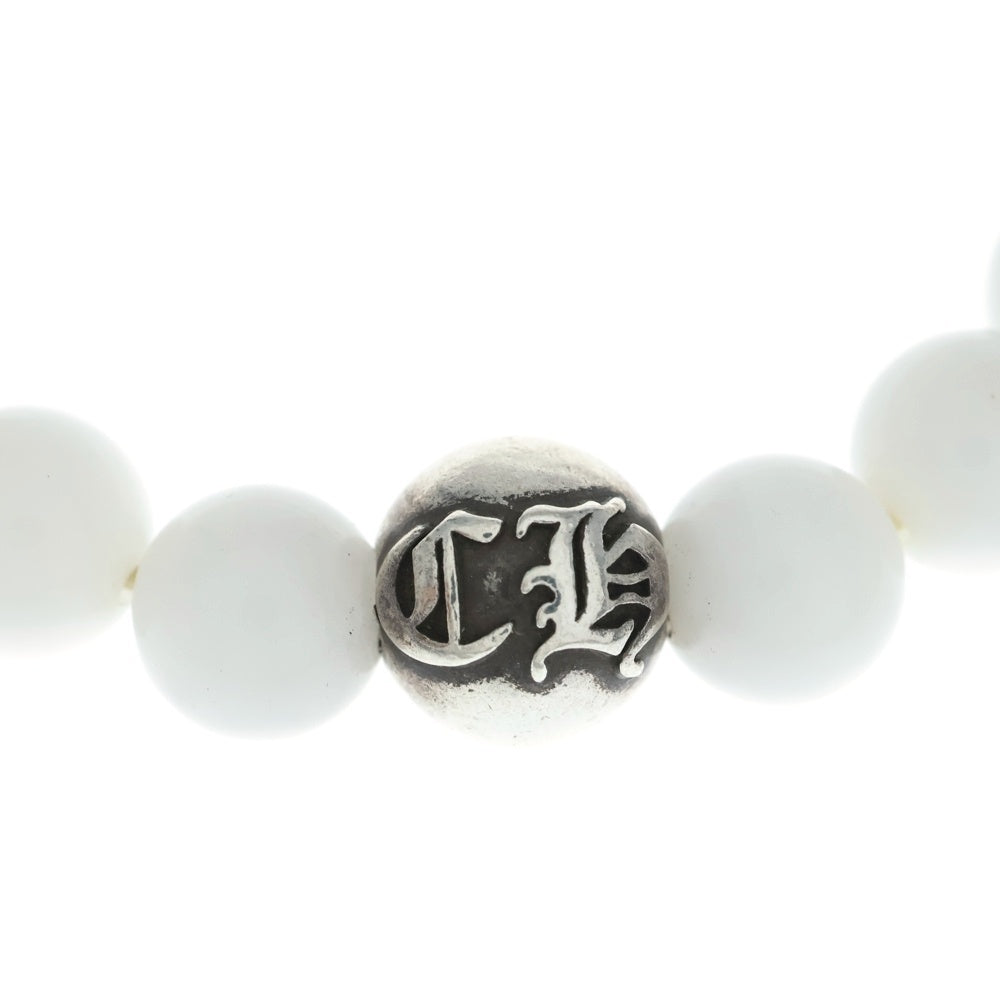 CHROME HEARTS(クロムハーツ) 10mm BEAD 10mm ビーズブレス BEAD 10mm ビーズブレスレット ホワイト/ブレスレット