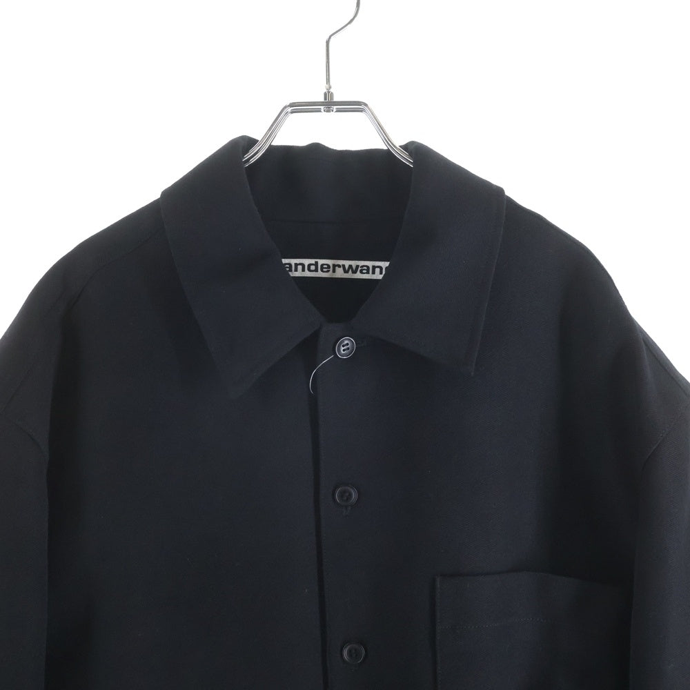 ALEXANDER WANG(アレキサンダーワン) TAILORED SHIRT JACKET ウール テーラード シャツ ジャケット ブラック 6WC3241057