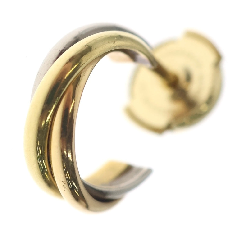 Cartier(カルティエ) K18WG YG PG トリニティ ミニ ピアス イヤリング ゴールド/シルバー レディース