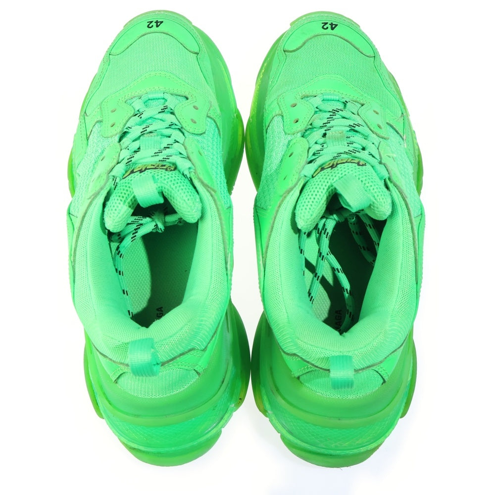 BALENCIAGA(バレンシアガ) TRIPLE S CLEAR SOLE TRAINER トリプルS クリアソール トレーナー ダッドスニーカー グリーン 541624