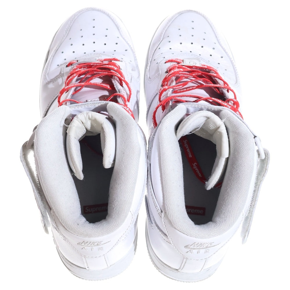 NIKE(ナイキ) ×SUPREME AIR FORCE 1 MID SP FZ8784-100 シュプリーム エアフォース1 ミッドカットスニーカー ホワイト US8.5 /26.5cm