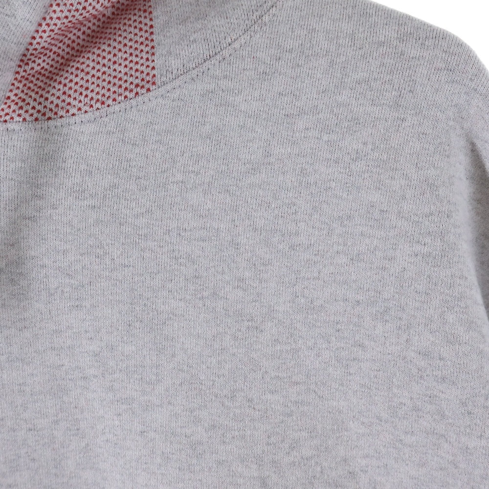 SUPREME(シュプリーム) 24SS Jacquard Stripe Hooded Sweatshirt ジャガードストライプ スウェットプルオーバーパーカー グレー