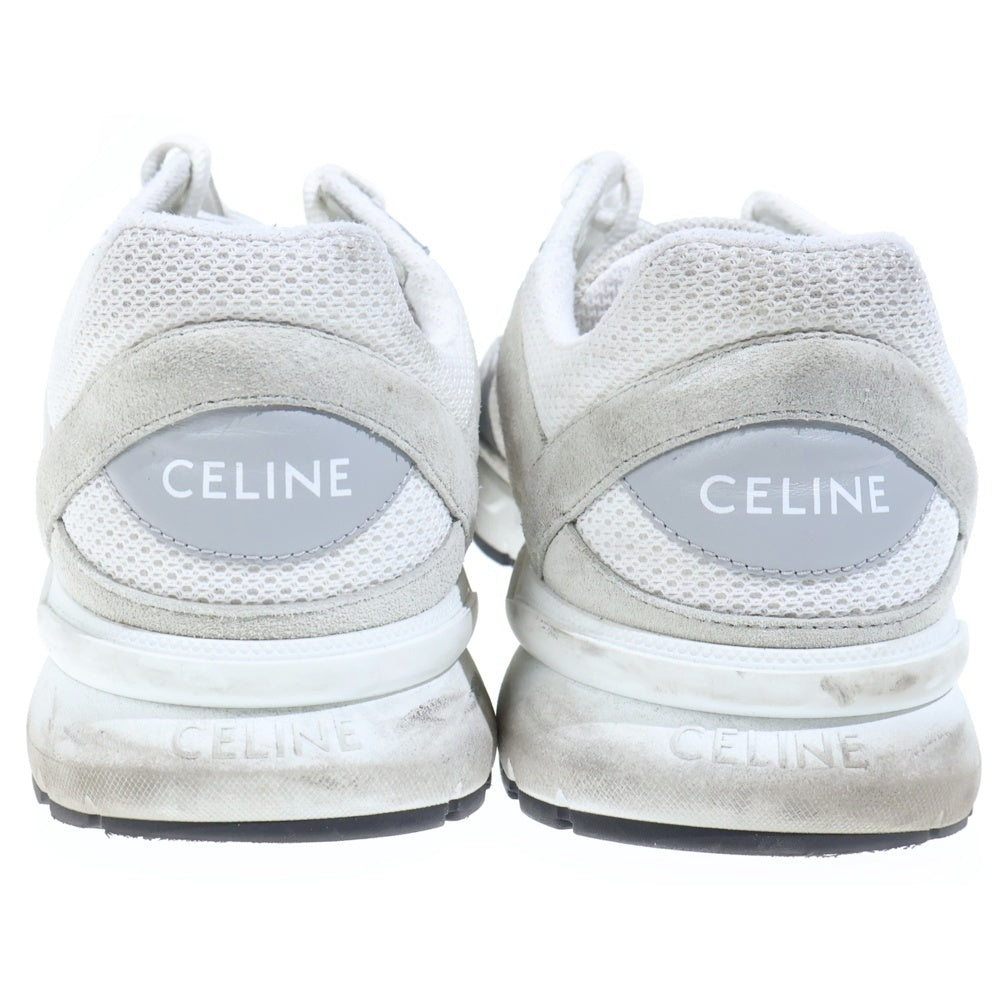 CELINE(セリーヌ) CR-03 レースアップ ローカットスニーカー ホワイト/グレー