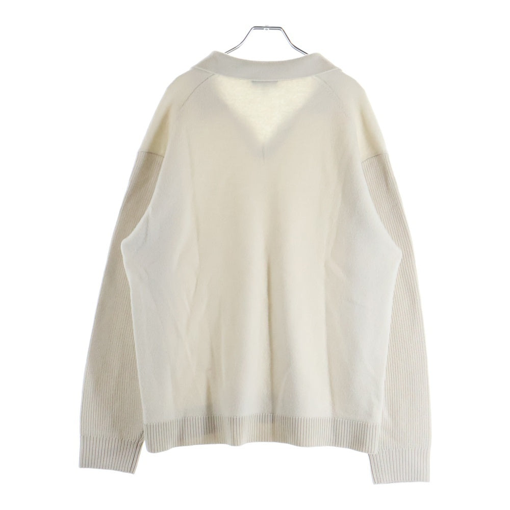 theory(セオリー) Boiled Merino Vネック セーター ニットウェア 無地 クリーム