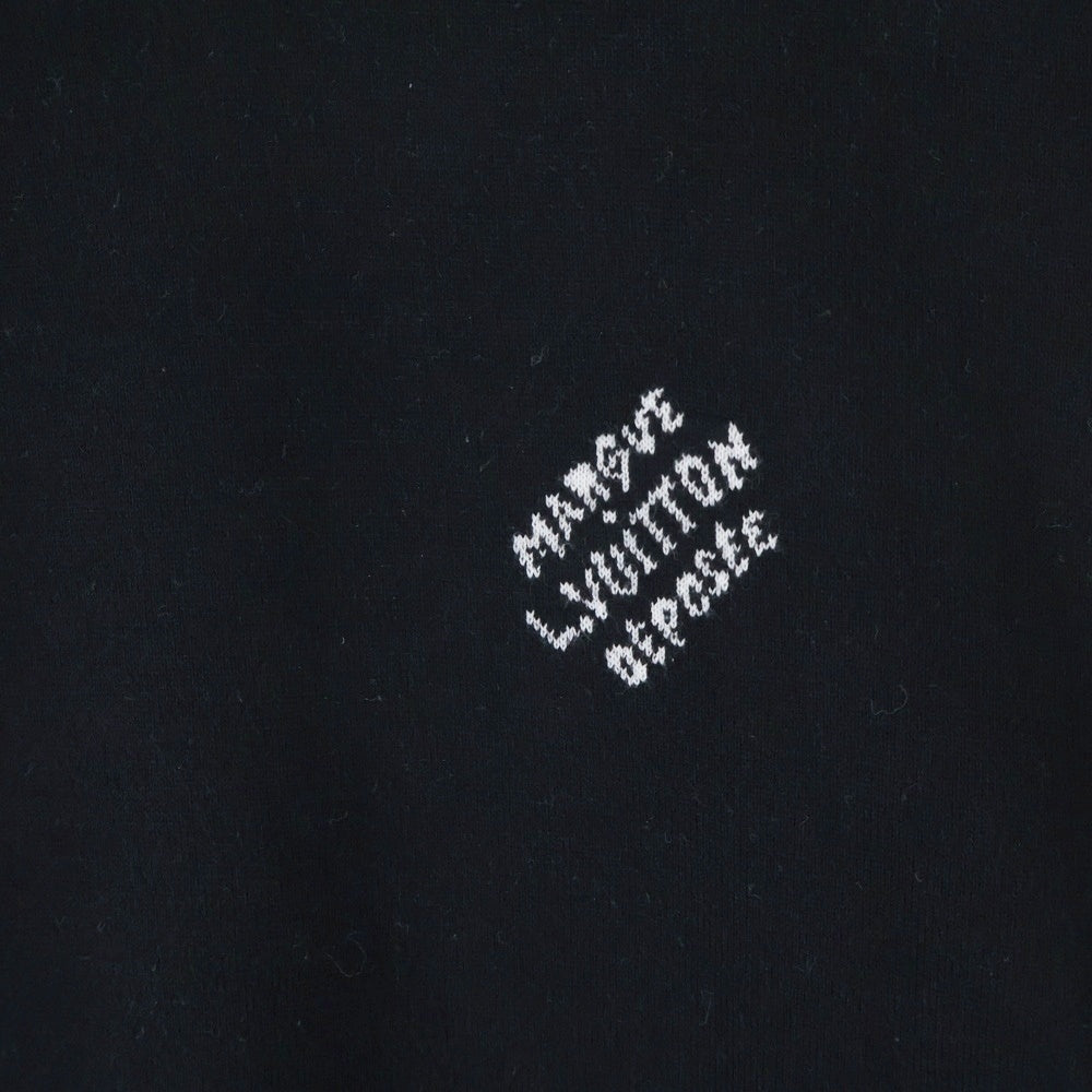 LOUIS VUITTON(ルイヴィトン) 24AW モノグラム ロゴ刺繍 セーター 薄手 ニットウェア ブラック RM242MQ Z34 HRN43W