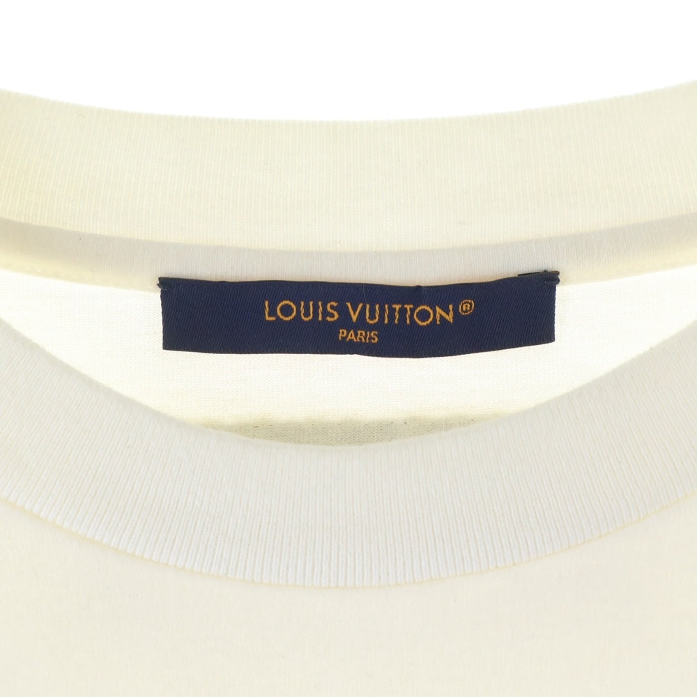 LOUIS VUITTON(ルイヴィトン) 22AW エンボスLVロゴ 半袖Tシャツ カットソー ホワイト RM222MQ DT3 HNY55W