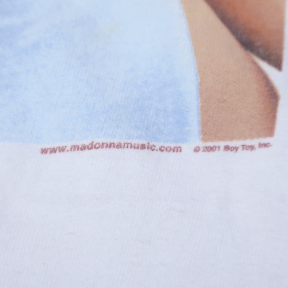 VINTAGE(ヴィンテージ) MADONNA DROWNED WORLD TOUR マドンナ プリントロゴ 半袖Tシャツ カットソー ホワイト