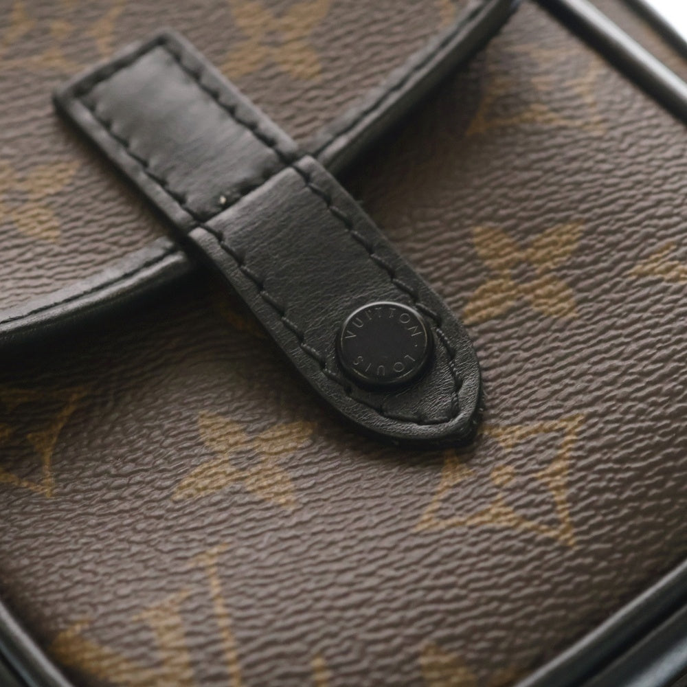 LOUIS VUITTON(ルイヴィトン) モノグラム マカサー ショルダーバッグ PVCレザー 総柄 ブラウン RFID M69404