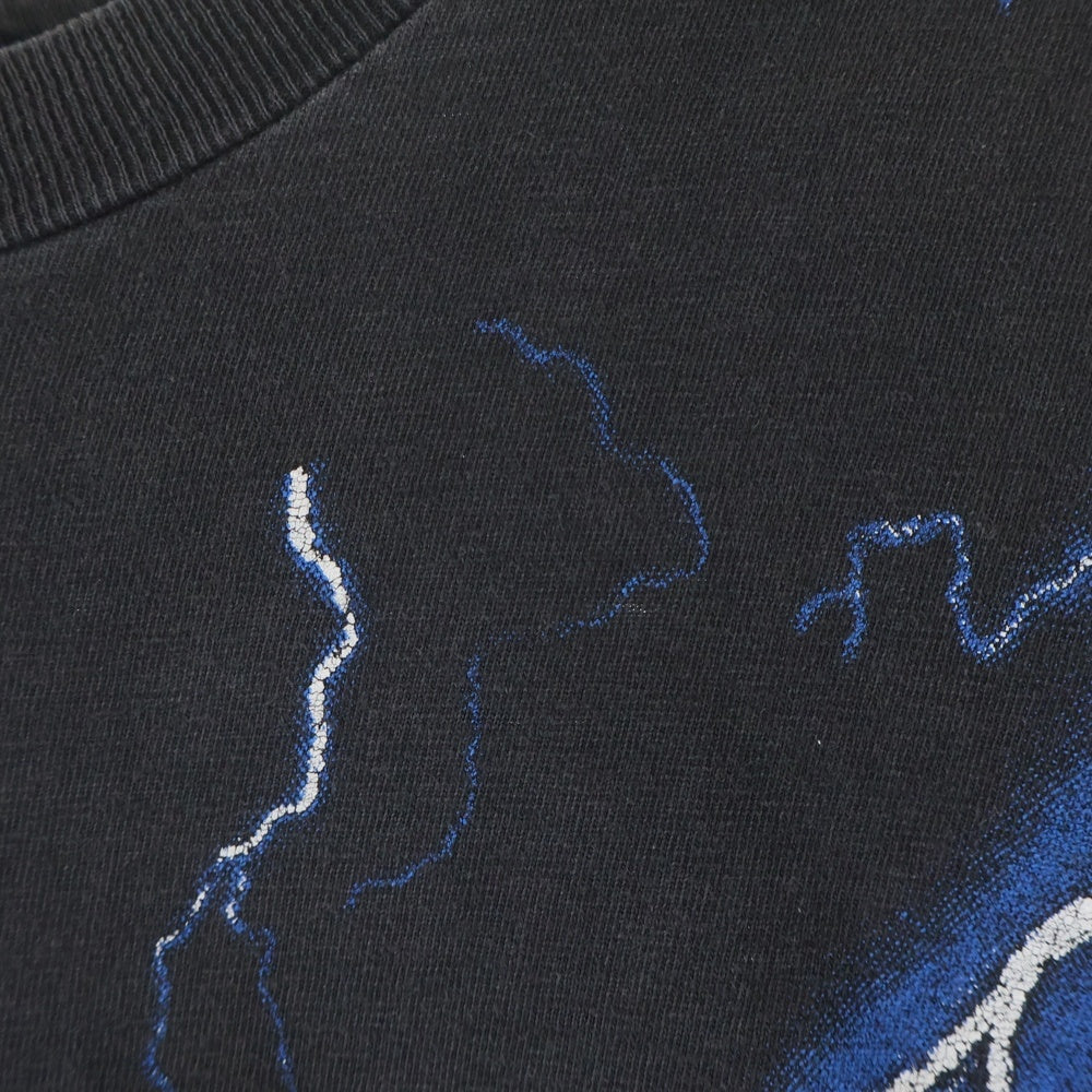 VINTAGE(ヴィンテージ) HARLEY DAVIDSON BLUE THUNDER ハーレダヴィッドソン ブルーサンダー 半袖Tシャツ カットソ- ブラック