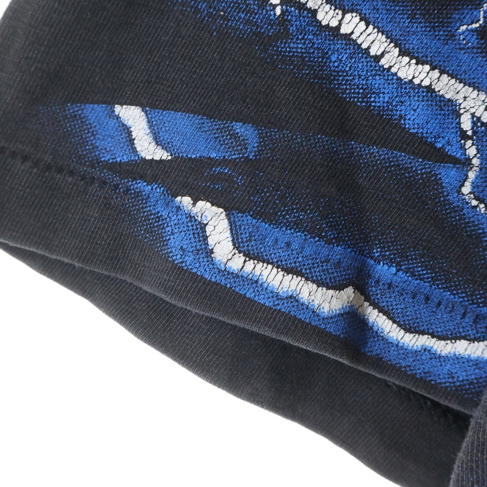 VINTAGE(ヴィンテージ) HARLEY DAVIDSON BLUE THUNDER ハーレダヴィッドソン ブルーサンダー 半袖Tシャツ カットソ- ブラック