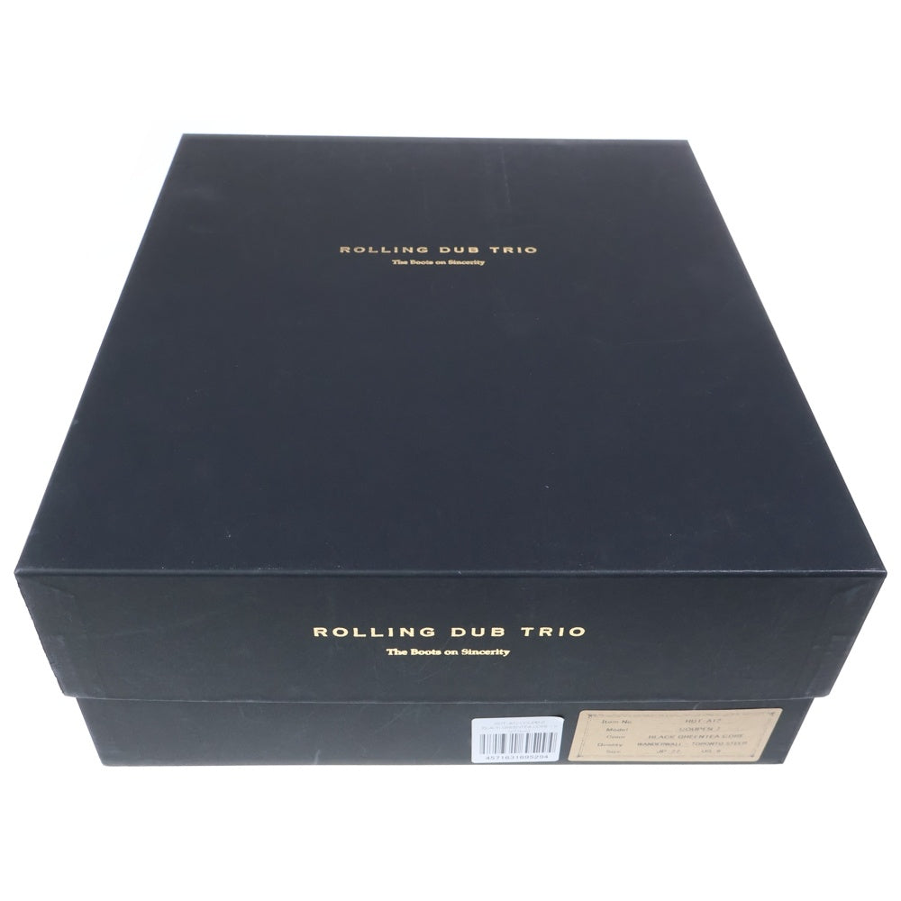 ROLLING DUB TRIO(ローリングダブトリオ) RDT-A12 COUPEN 7 TRONTO STEER コッペン トロントステア レザー レースアップブーツ シューズ ブラック US9/27cm