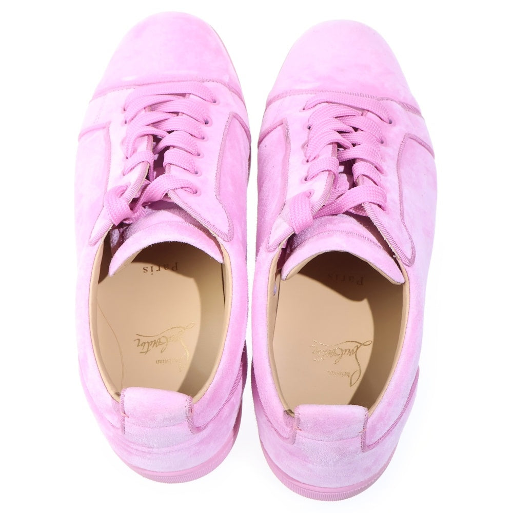 CHRISTIAN LOUBOUTIN(クリスチャンルブタン) スエード レザー ローカットスニーカー ピンク