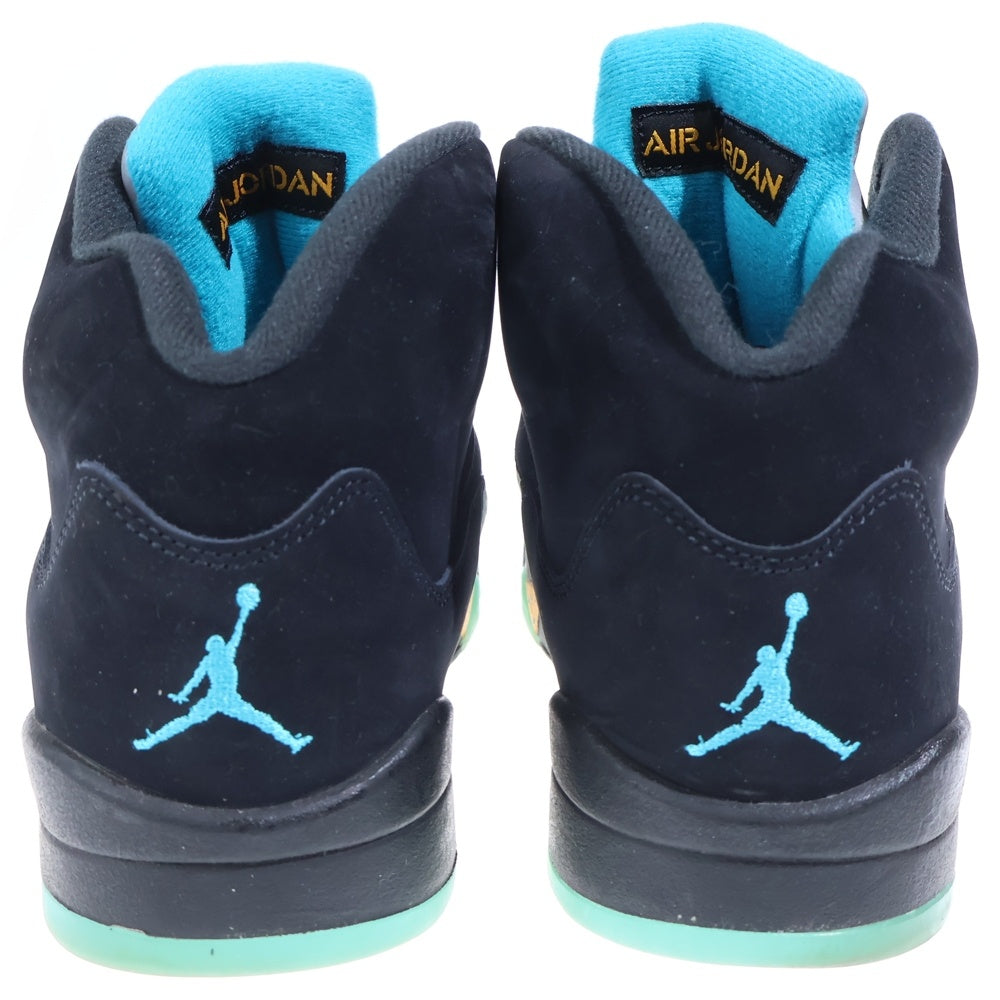 NIKE(ナイキ) AIR JORDAN 5 RETRO Aqua エアジョーダン5 アクア ハイカットスニーカーシューズ ブラック US10/28cm DD0587-047
